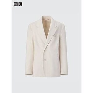 Uniqlo Jersey Blazer, “U Jersey Tailored Jacket” Medium , Beige Women's